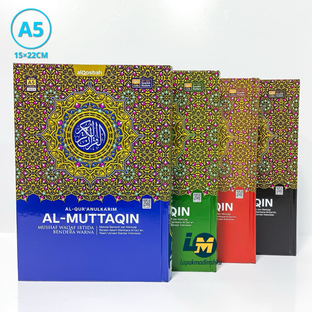 Mushaf Alquran non terjemah Al Muttaqin Alqosbah A5 - HC Original Premium - Hafalan - Cet Lama Origi