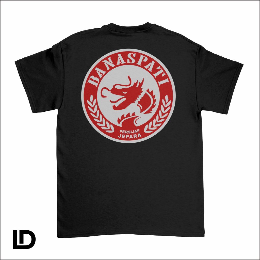 Kaos Distro Banaspati Persijap Jepara Black Cotton Combed 24s