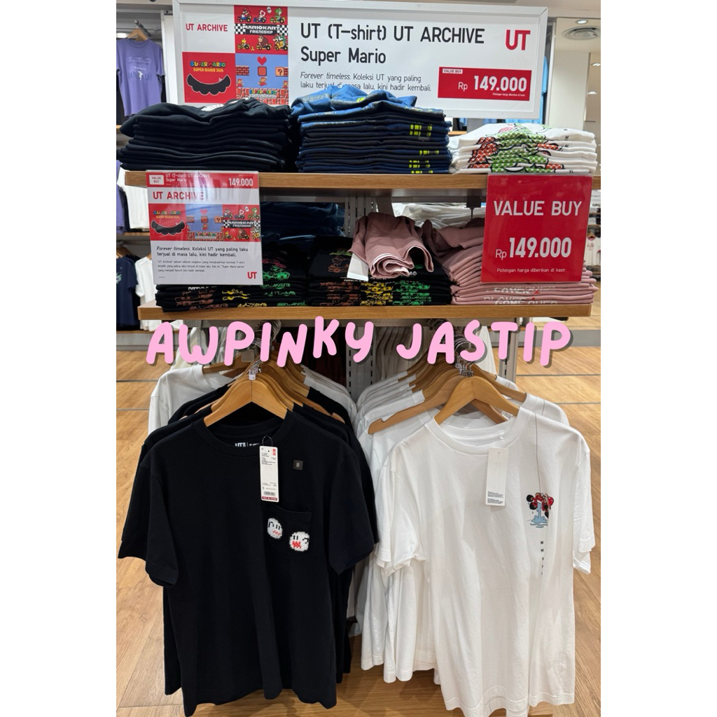 (SALE) JASTIP UNIQLO UT SUPER MARIO KAOS LENGAN PENDEK UNISEX