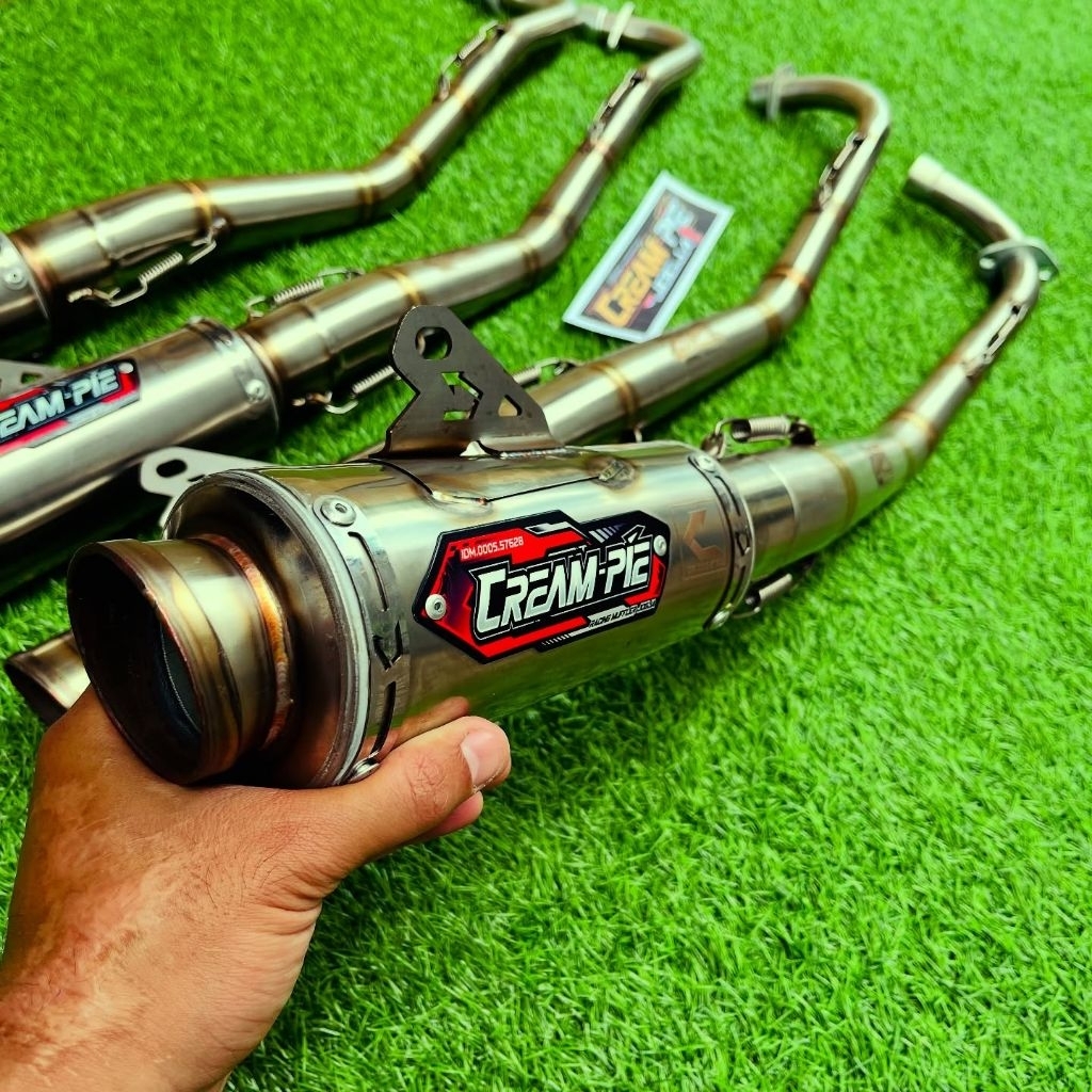 knalpot Creampie Original Jogja Bebek Jupiter z Stainless Fostep std