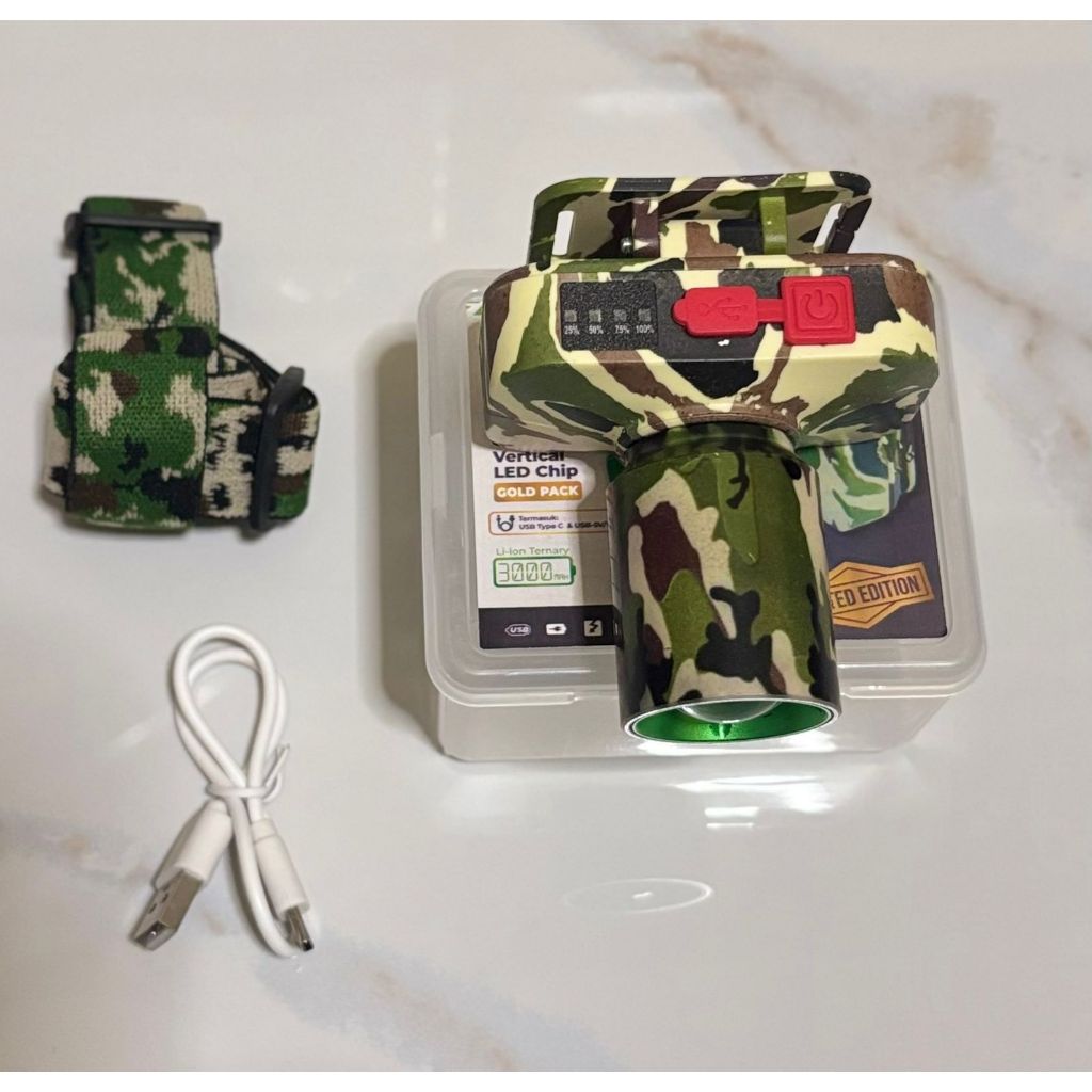 Babon BB-173 Senter Kepala Army Zoom Headlamp