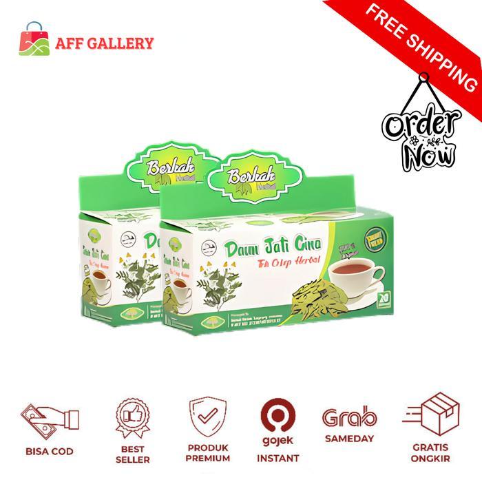 

Teh Celup Herbal Daun Jati Cina Berkah - Pakai Kemasan Air Pelangsing Tea Bag