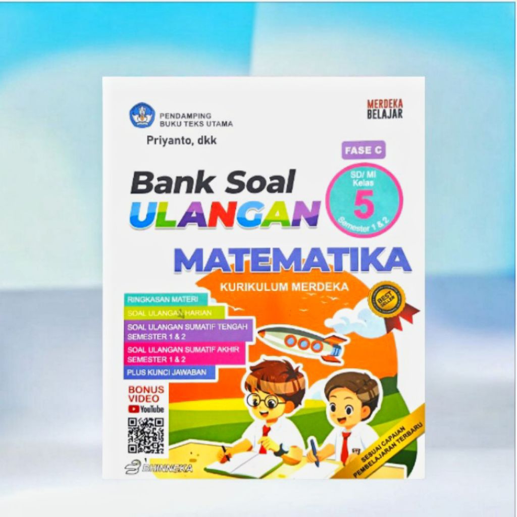 bank soal ulangan matematika sd Kelas 5 semester 1&2 kurikulum merdeka