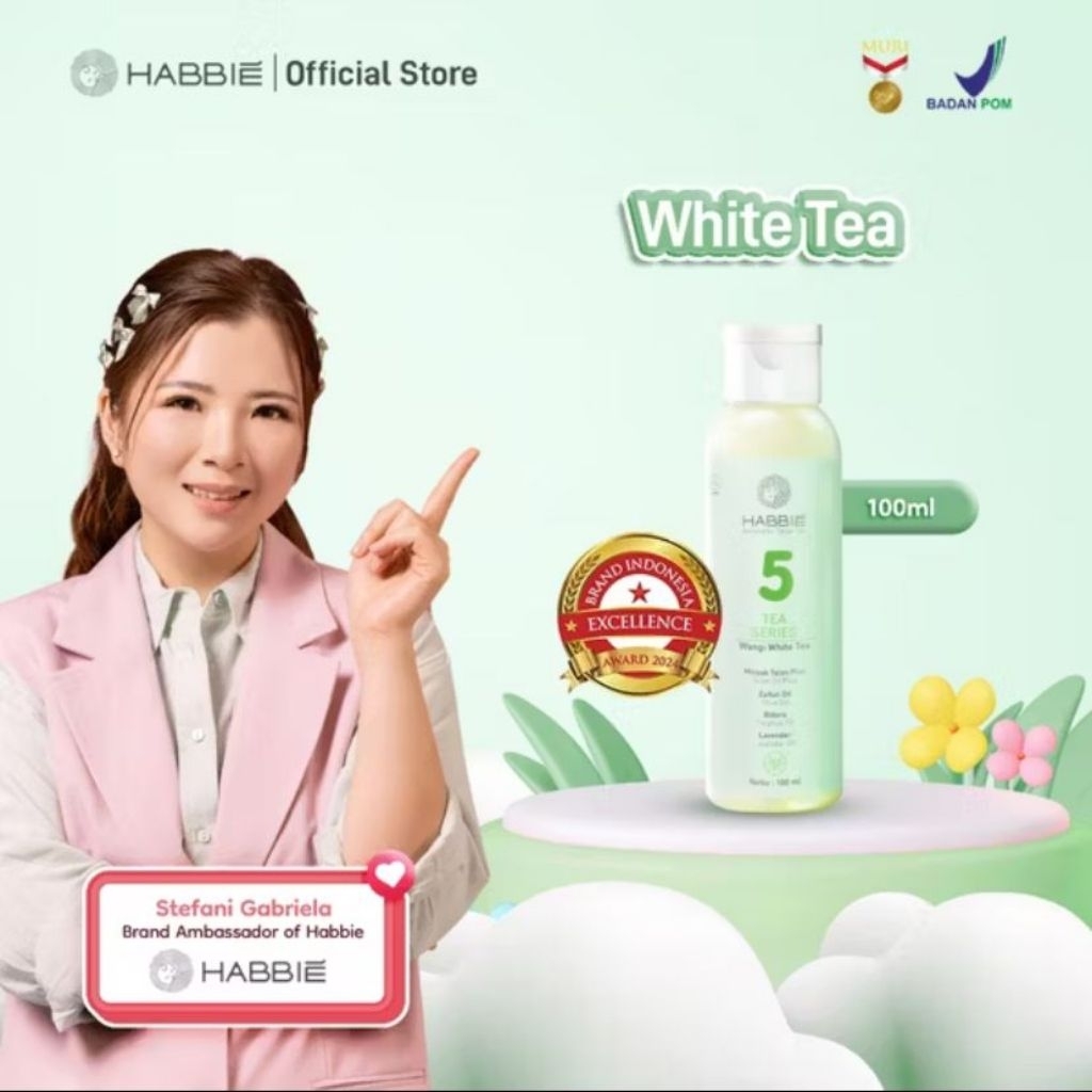 Minyak Telon habbie Super Best Seller No5 White Tea Top 1 Terlaris