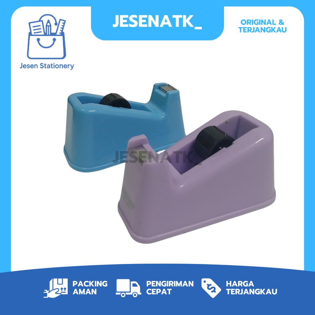 

Combo Tape Dispenser TD 301S Tempat Isolasi Kecil Combo Non Slip Base Stable Body Steel Sharp Cutter