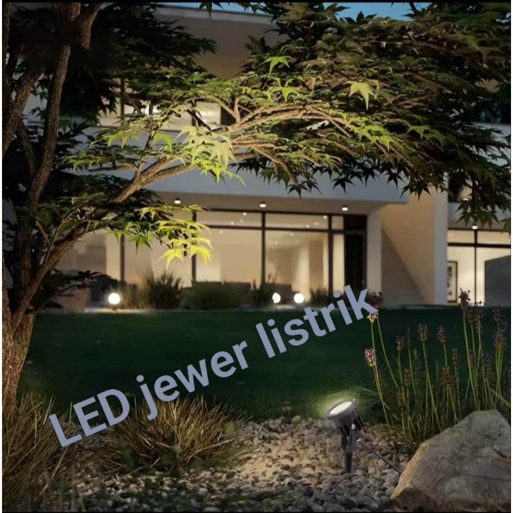 LAMPU TAMAN LED OUTDOOR WATERPROOF SOROT TAMAN 5WATT COB - RGB