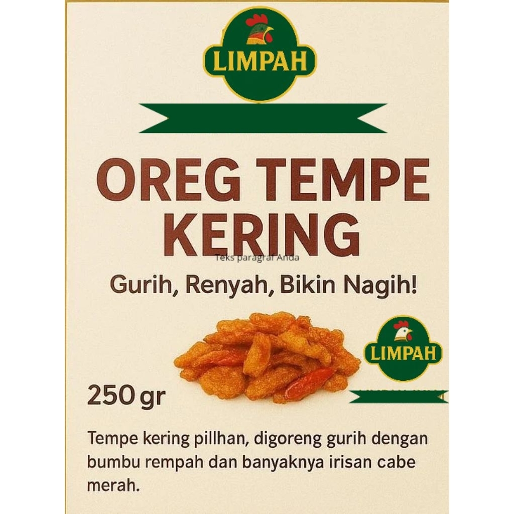 

orek tempe kering