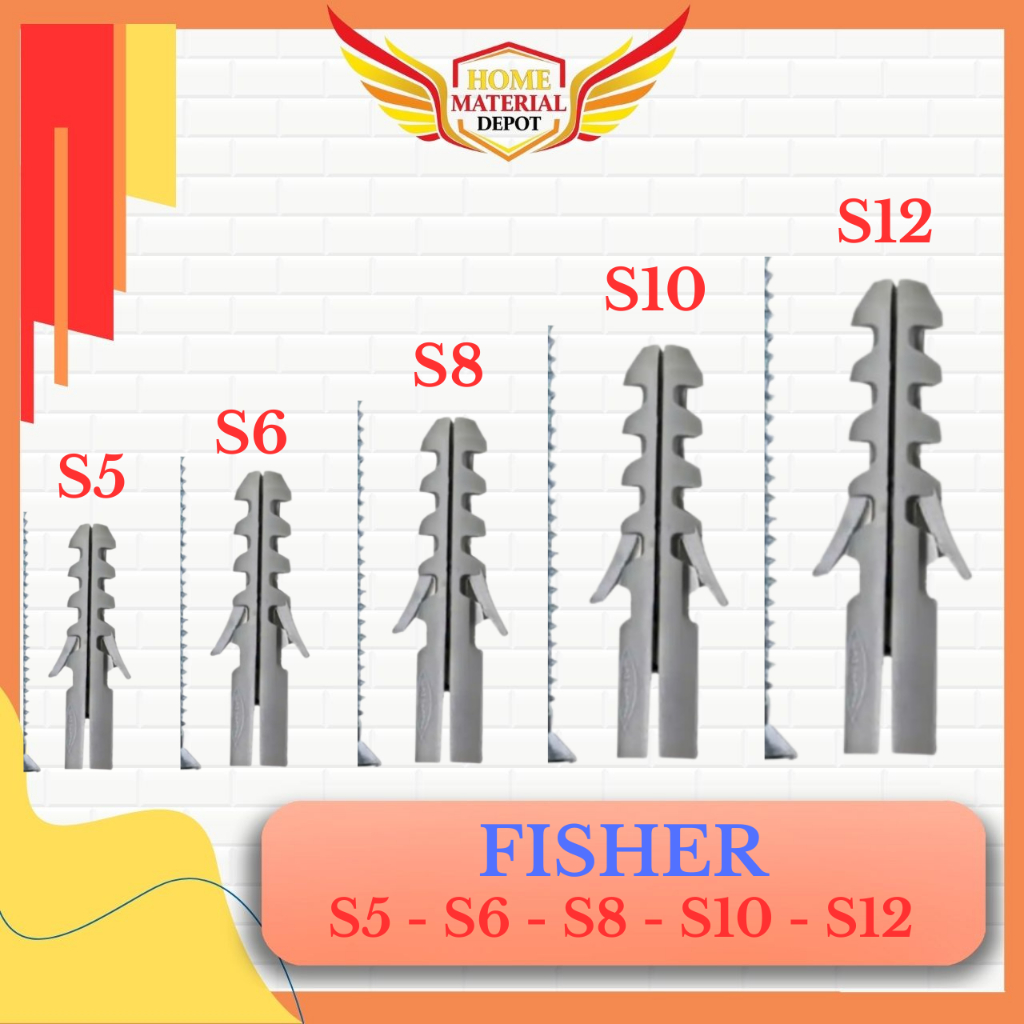 Jangkar Skrup Fisher S8 Pengencang Skrup untuk S5 S6 S8 S10 S12