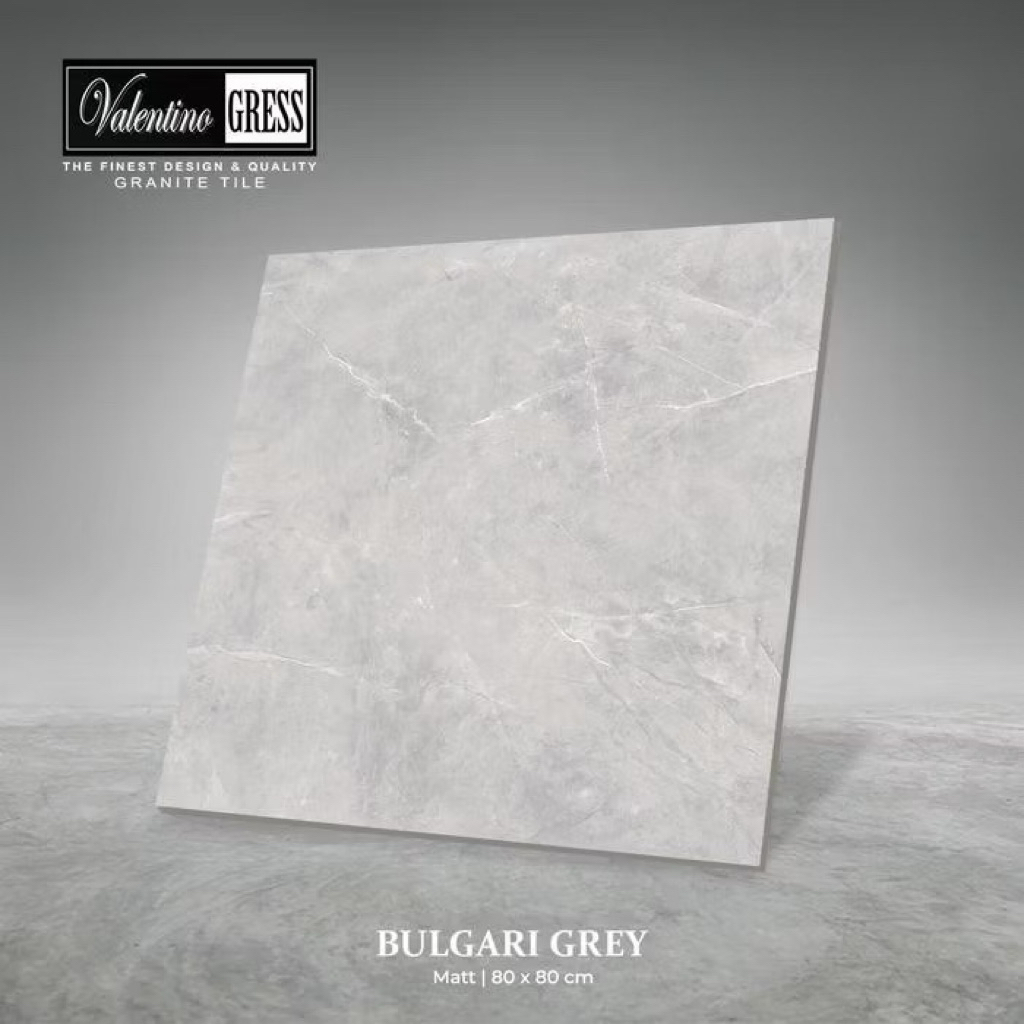Granit 80x80 Valentino Gress Bulgari Grey | Matt
