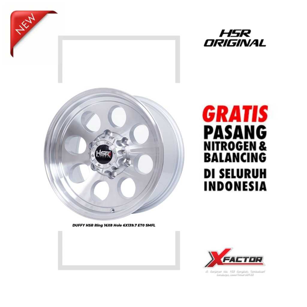 VELG MOBIL R16 HSR DUFFY HSR R16X8 H 6X139,7 ET0 SMFL