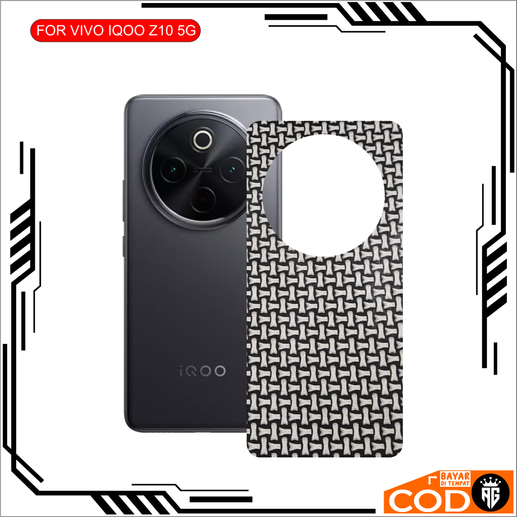 PROMO Graskin Carbon VIVO Z10 5G Terbaru Anti Jamur Pelindung Belakangan HP
