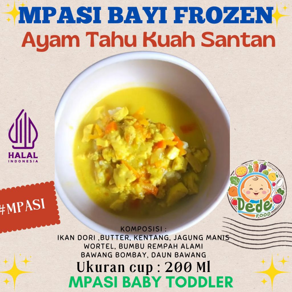 

ayam tahu kuah santan (Mpasi bayi dan balita) Frozen