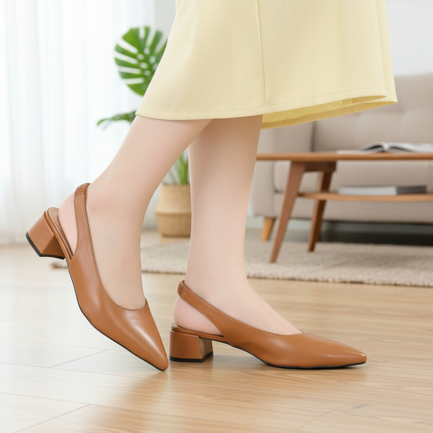 Sepatu sendal Heels wanita Hak tahu 5 cm