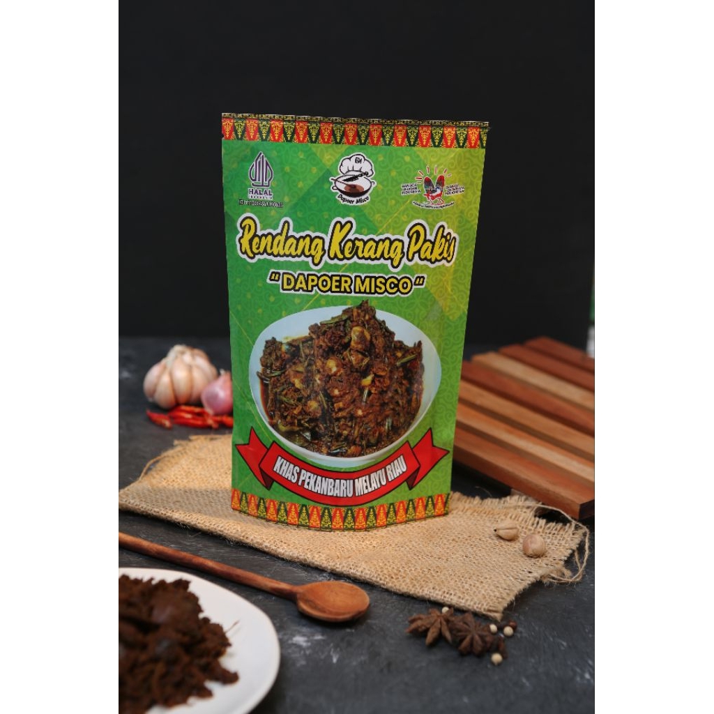 

Rendang Kerang Lokan dan Sayur Pakis siap saji praktis