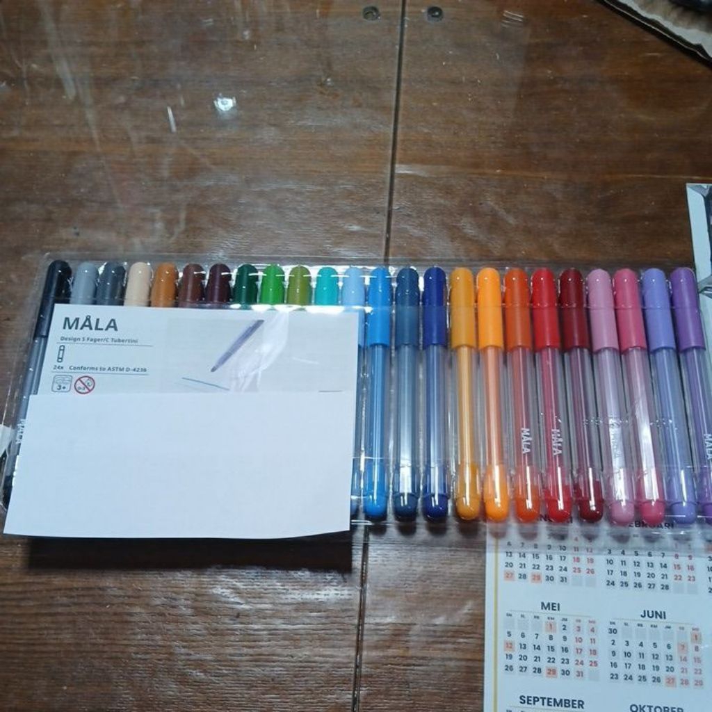 Spidol sketsa warna warni 24pc warna terang spidol art gambar mewarnai