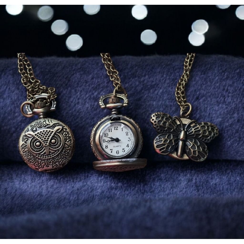 Jam kalung vintage | jam kalung antik| jam kalung pria dan wanita| kado istimewa | pendant watch mur