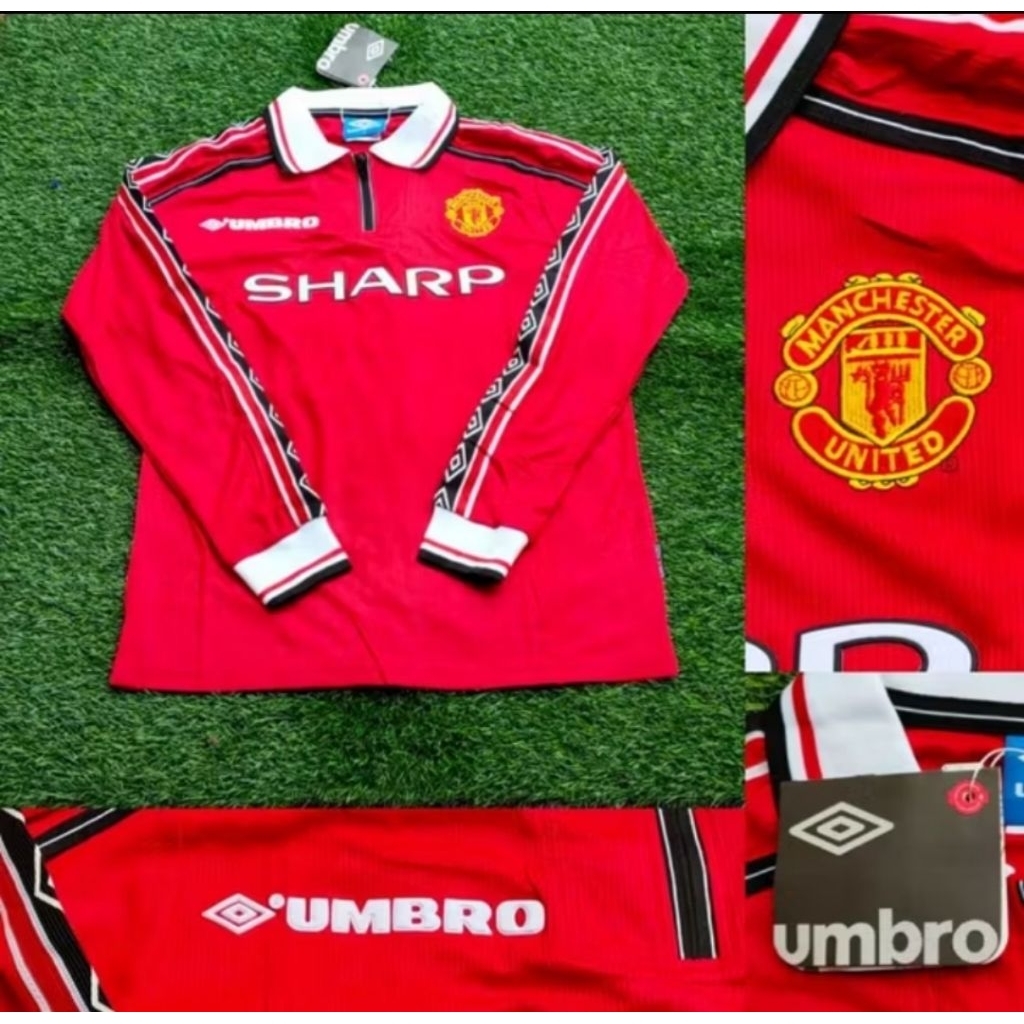 Jersey Kaos Baju Sepak Bola MU Man Mancester Manchester United Home Away 3rd Third Retro Classic Jad