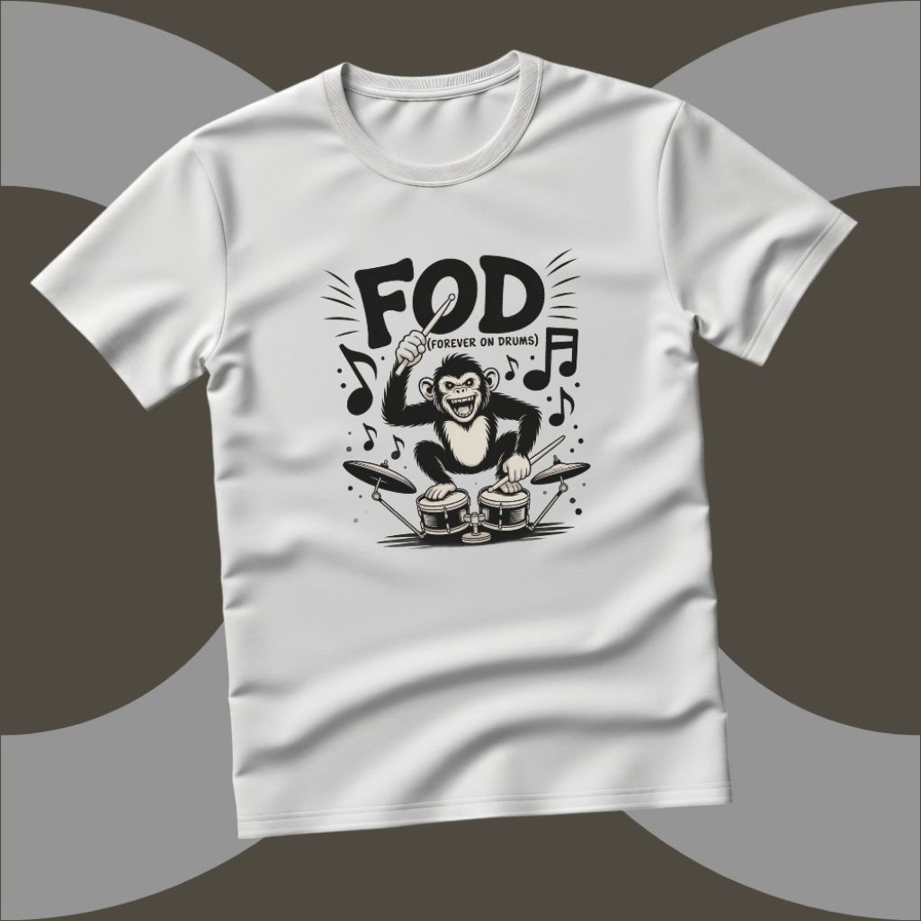 KAOS DRUM ORIGINAL FOD Clothing XZ 017 || Kaos Drummer || Baju Drum || Baju Drummer || Kaos Band || 