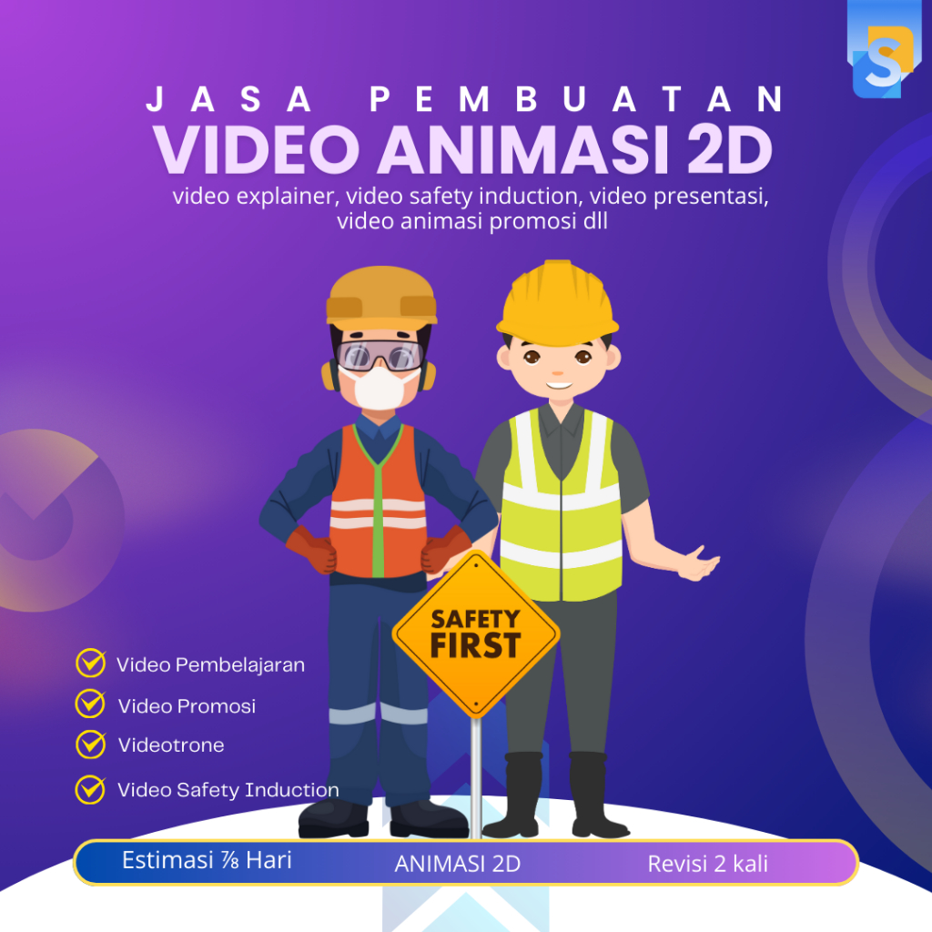 Jasa Pembuatan Video Animasi 2D | Video Explainers | Presentasi | Safety Induction dll