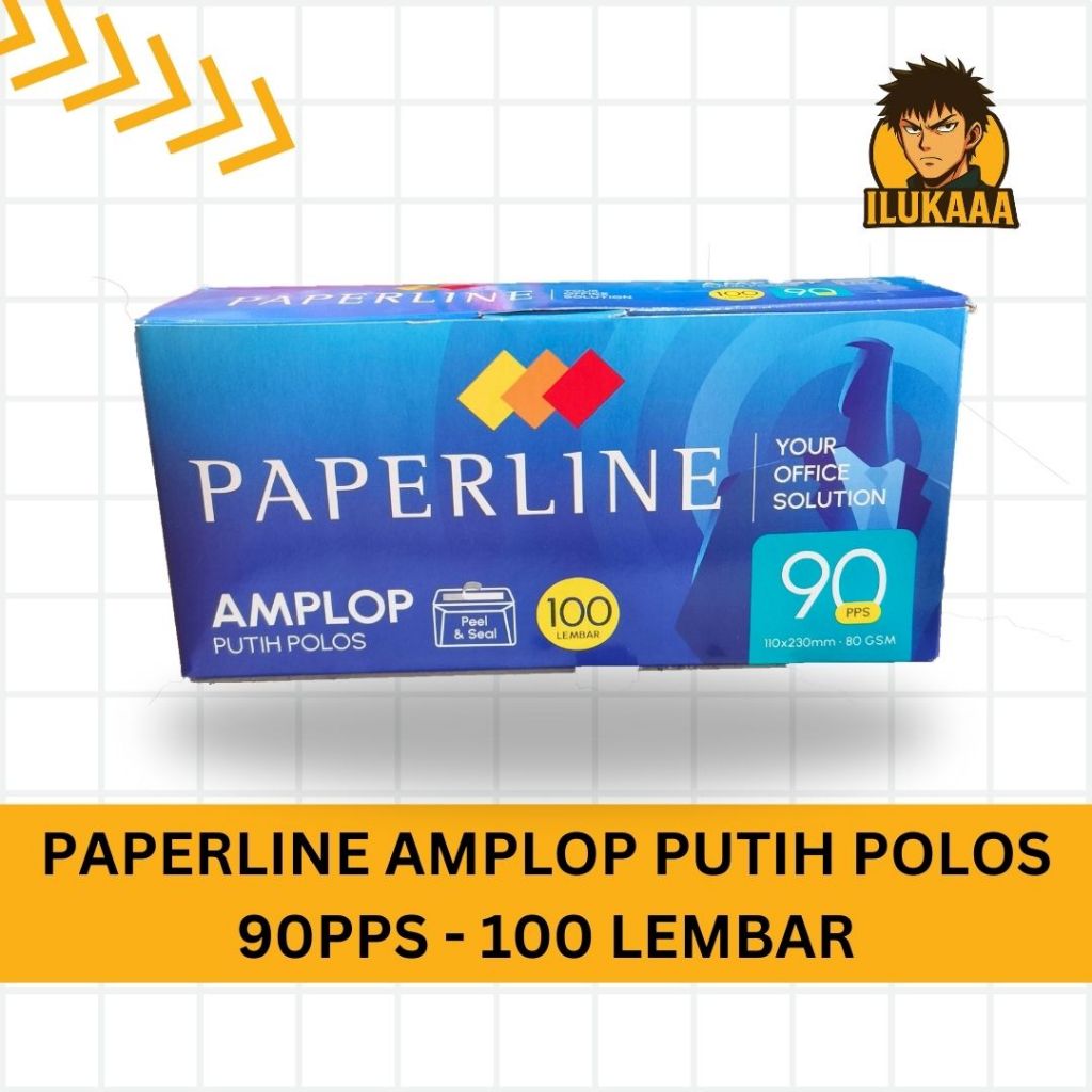 

PAPERLINE AMPLOP PUTIH POLOS 90PPS (ISI 100 LEMBAR) AMPLOP PANJANG