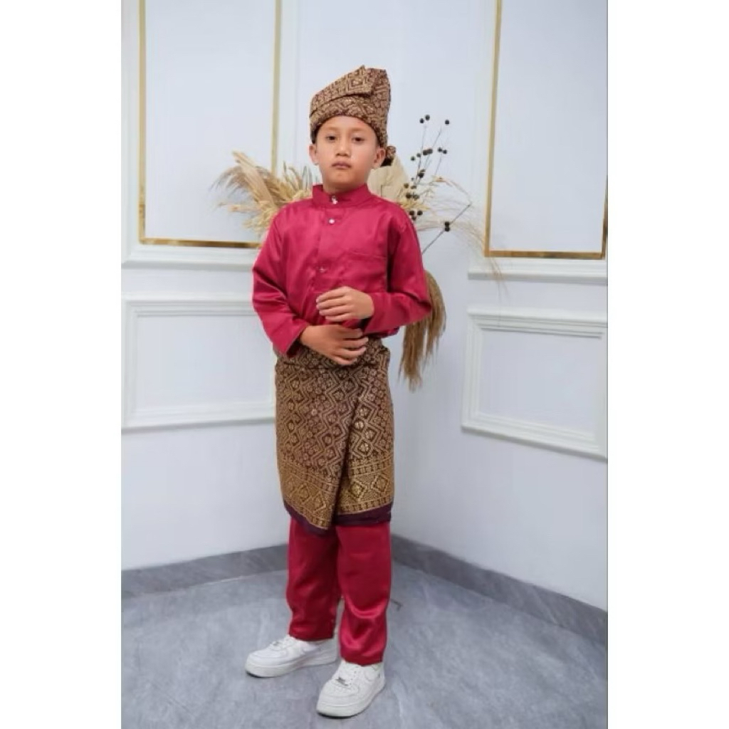 baju koko anak laki laki adat melayu baju teluk belanga cekak musang anak adat melayu