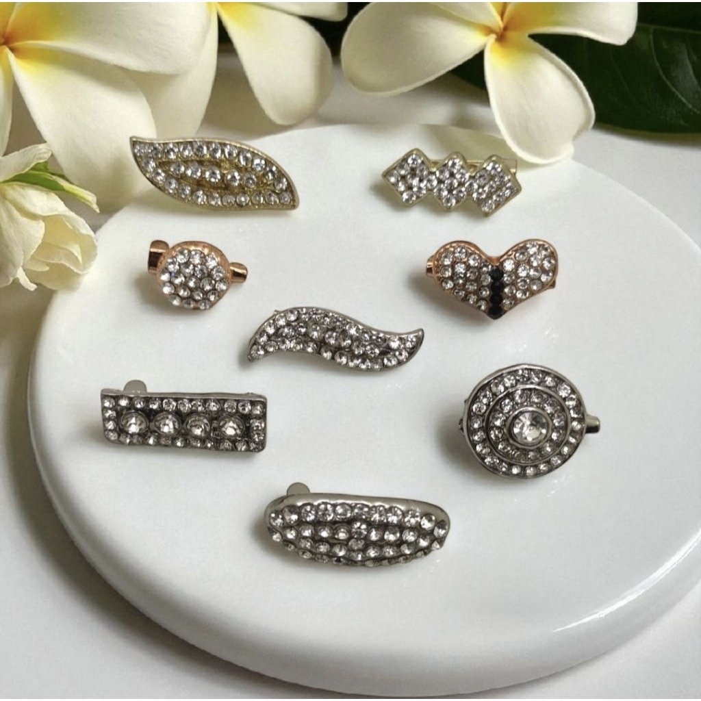 Bros dagu hijab/bros dagu kecil silver edition/Bros dagu hijab termurah/bros mini