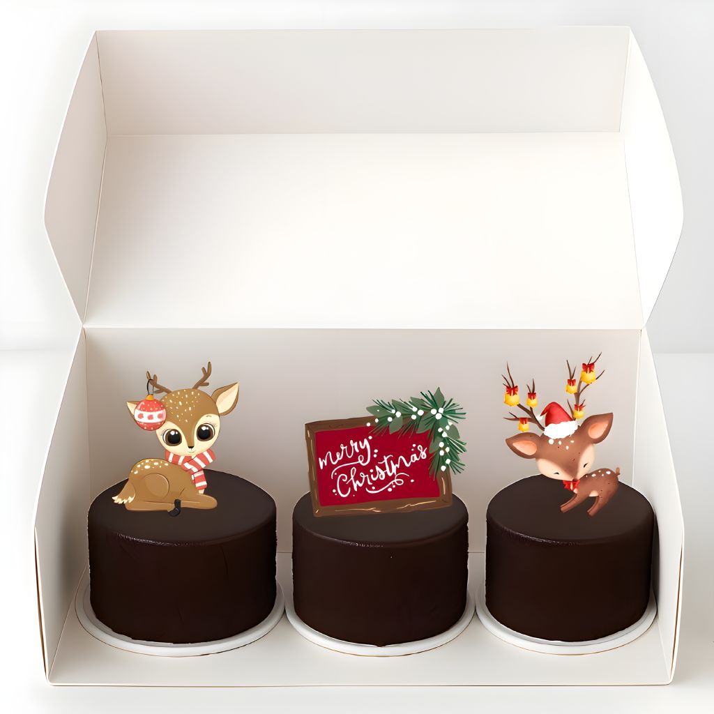

FOODIE CAKE SANTA TREATS CHARACTER DELIGHT PREMIUM 1 BOX ISI 3 PCS