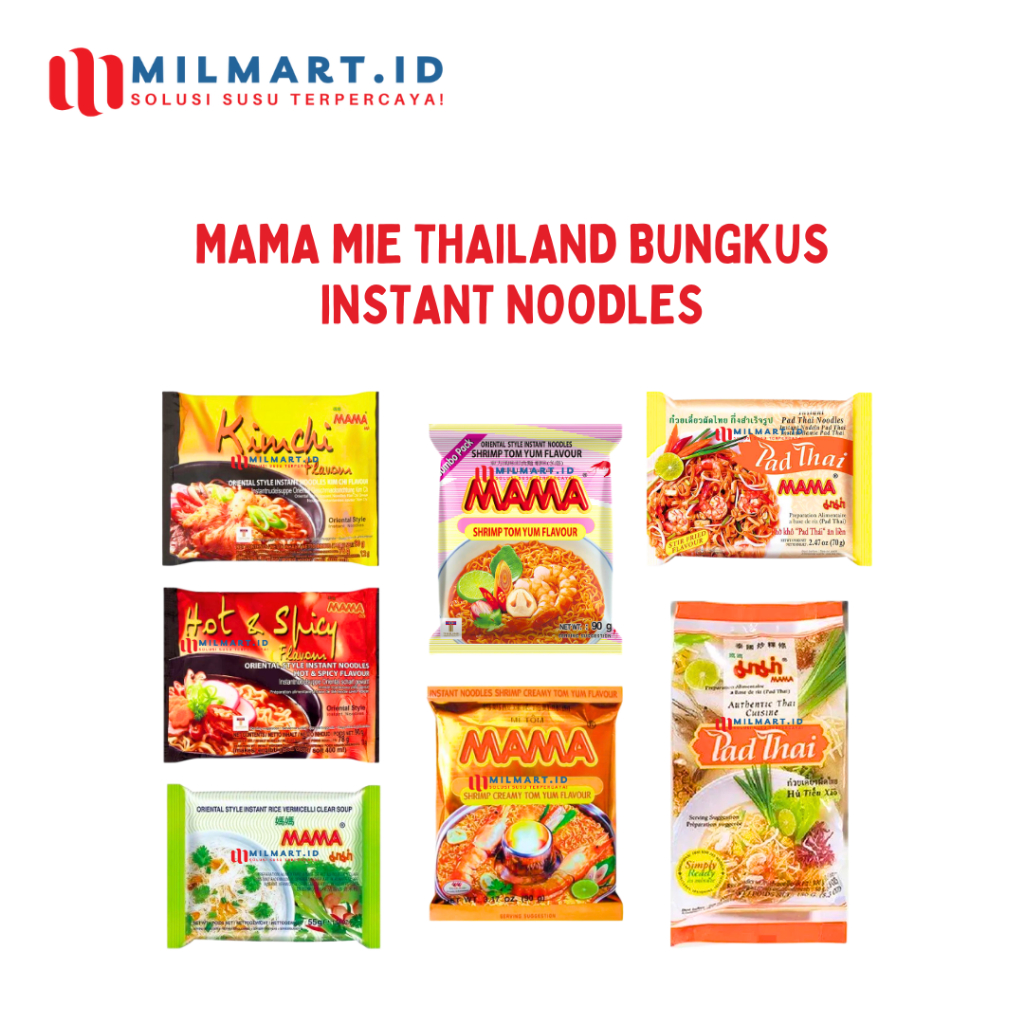 

MAMA MIE INSTAN THAILAND INSTANT NOODLES PADTHAI ORIENTAL HOT&SPICY