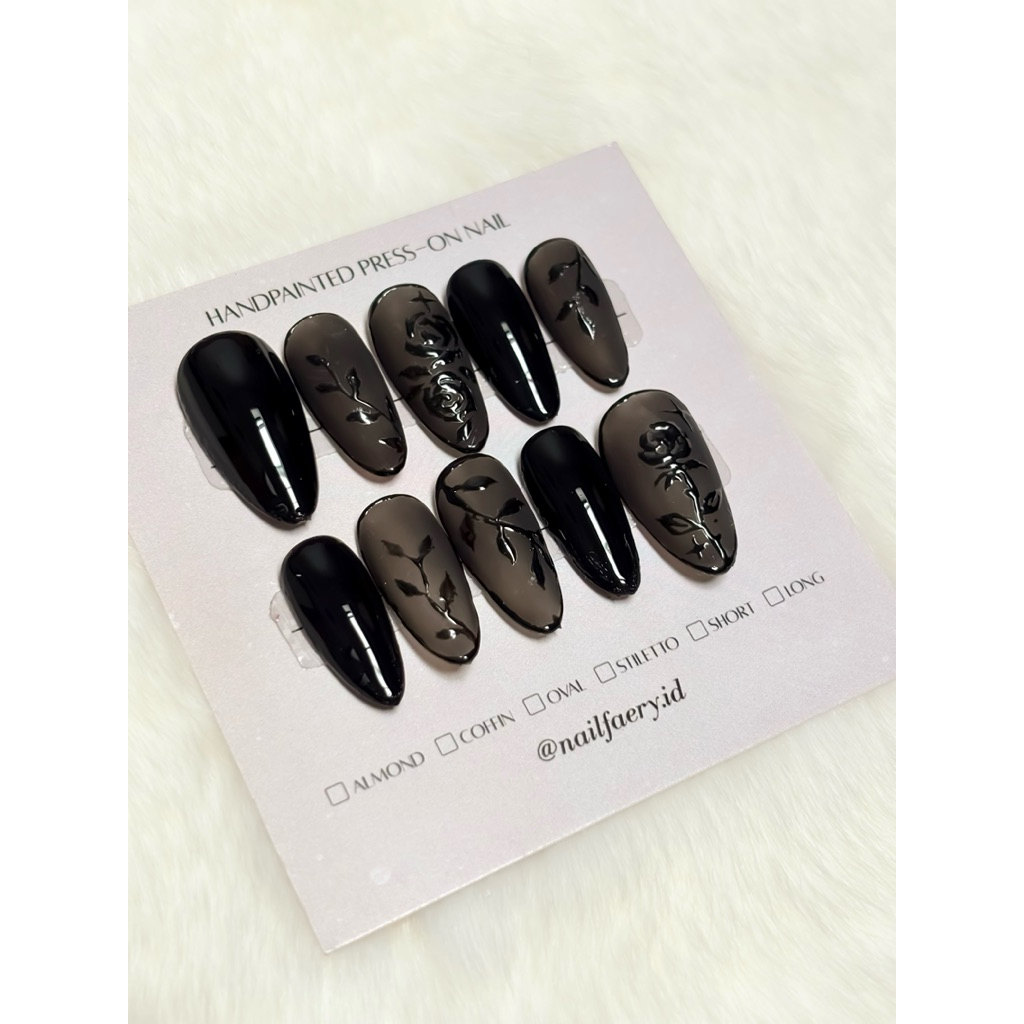 NAILFAERY.ID | Premium Handpainted Press-on Nails | PMX001