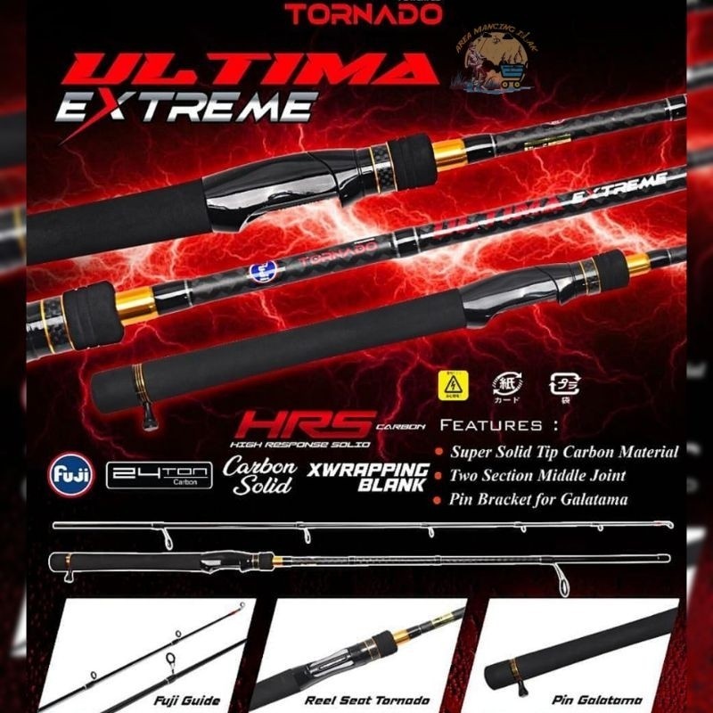 Joran Tornado Ultima Extreme 168-180cm 24T HRS Xwrapping Blank Hi-Carbon Solid Tip - Joran Spinning