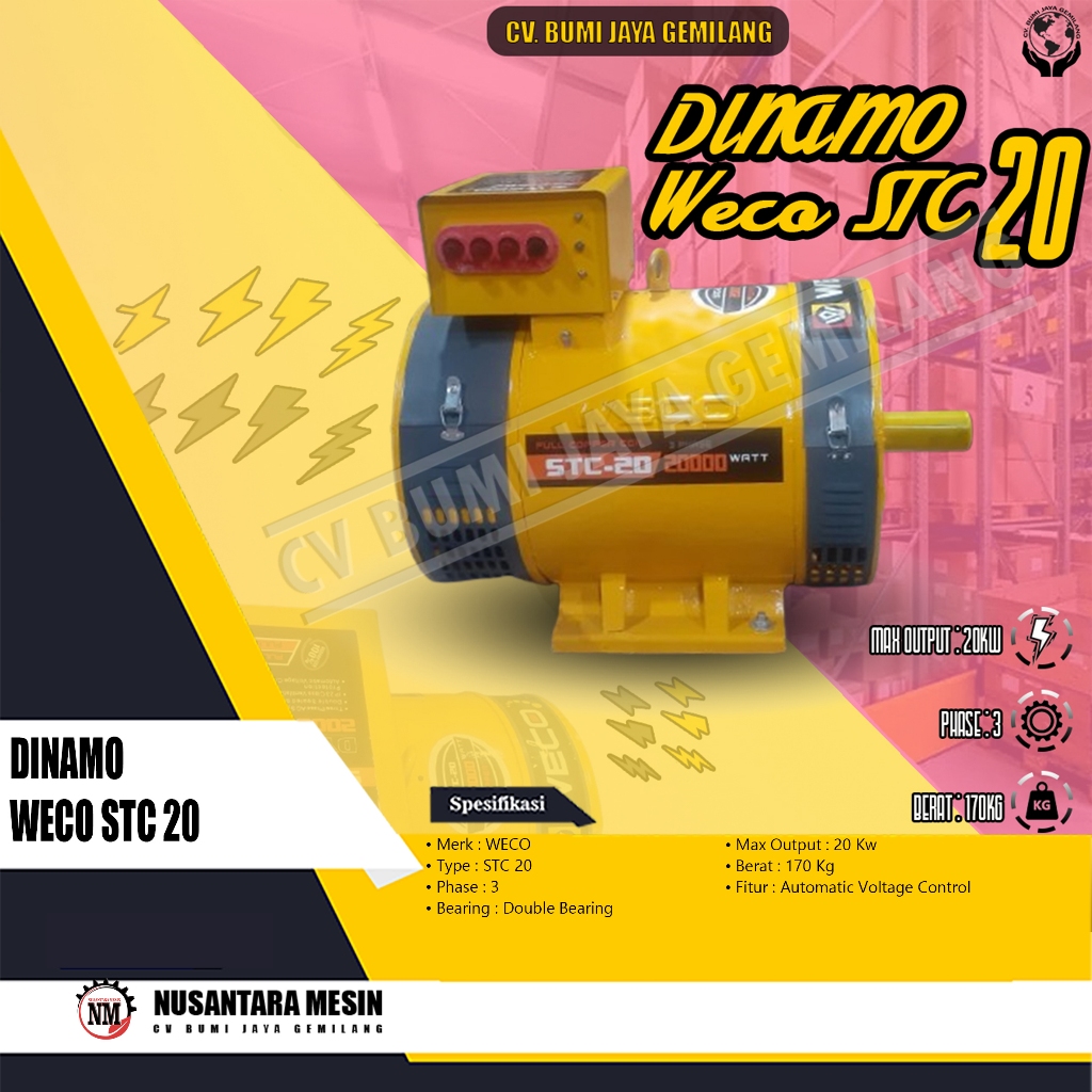 ALTERNATOR / DINAMO WECO STC 20