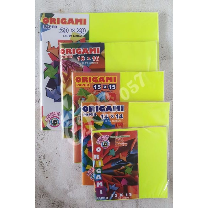 

Origami Asturo Kertas Lipat Assorted 20x20 Cm/12x12/14x14/15x15/16x16