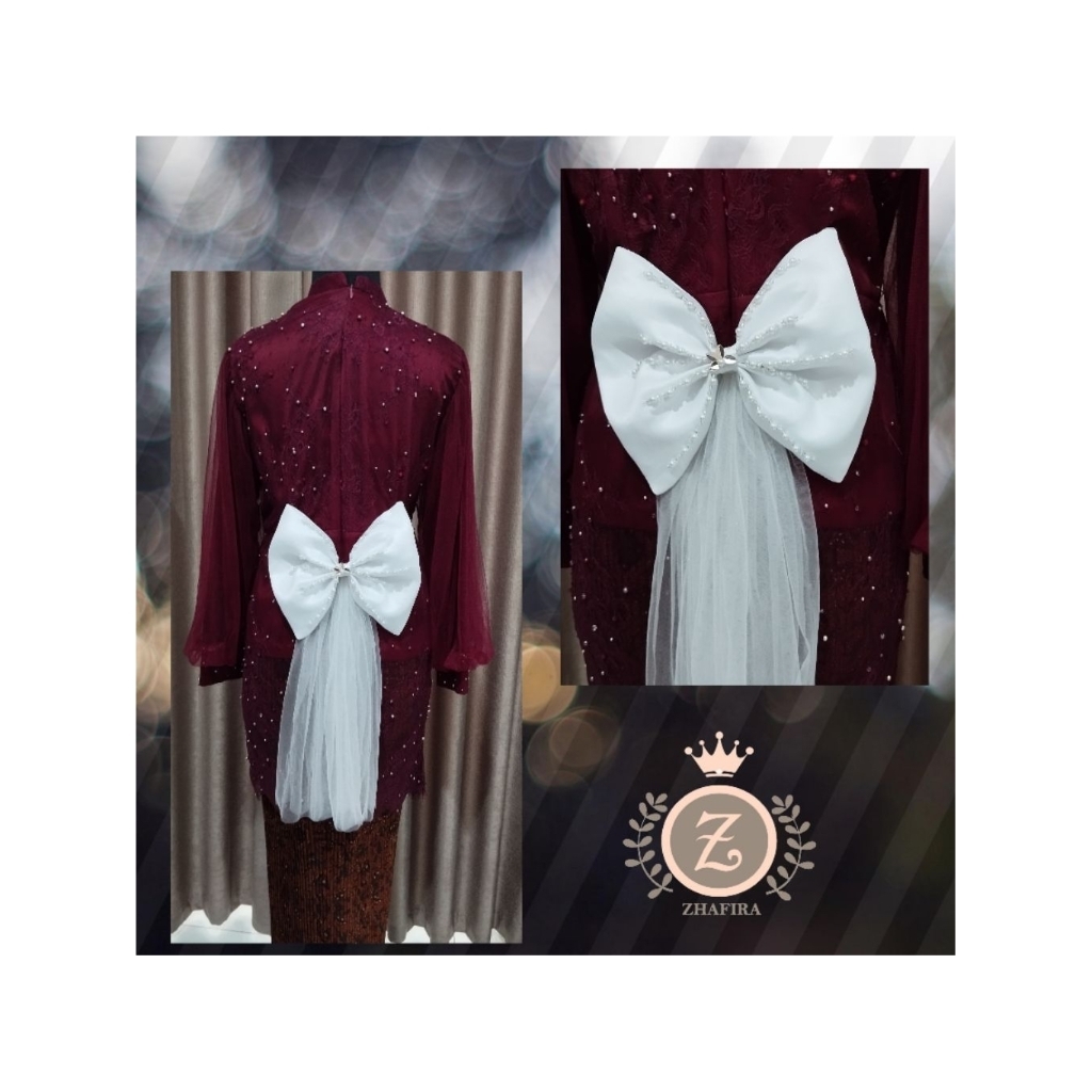 HIASAN PITA KEBAYA/HIASAN PITA DRESS/HIASAN PITA BELAKANG