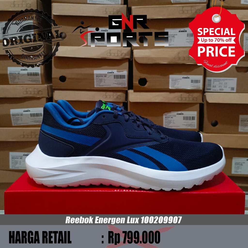 Sepatu Lari Running Pria Reebok Energen Lux 100209907 Original 100%