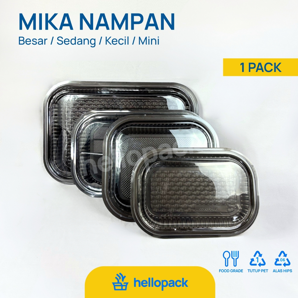 [1 Pack] Mika Kue Nampan / Tray Kecil Sedang Besar Mini / Hantaran Snack / Jajanan Pasar