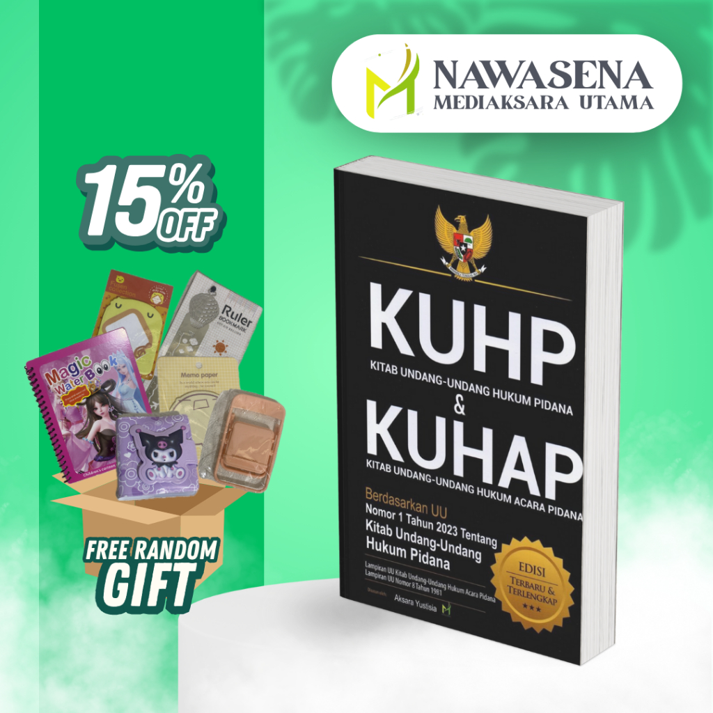 BUKU KUHP DAN KUHAP+EDISI TERBARU DAN TERLENGKAP (2024-2025)