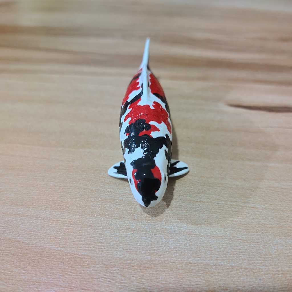 PATUNG MINIATUR IKAN KOI size 4cm