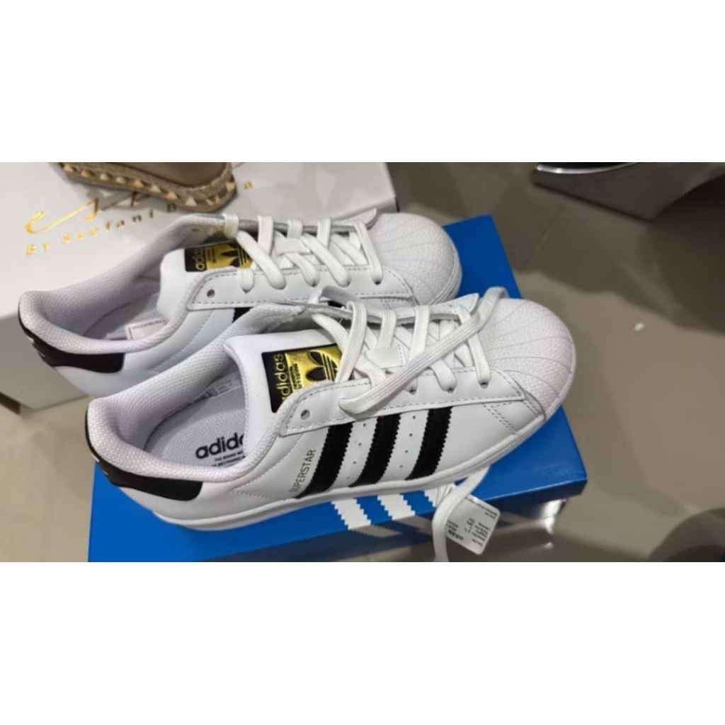 Adidas Superstar white gold Original