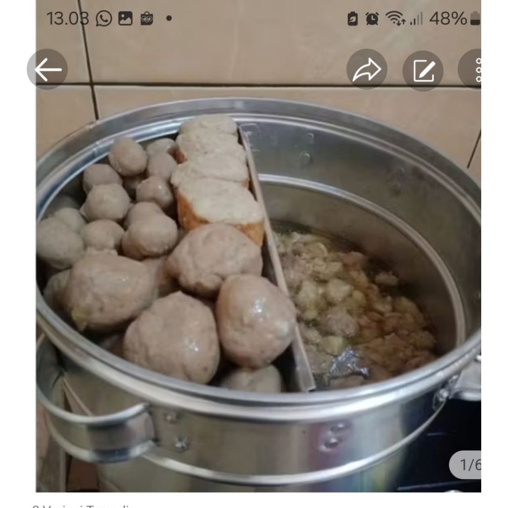 Dandang ,buleng baso cuankie uk. 28 cm ,30 cm