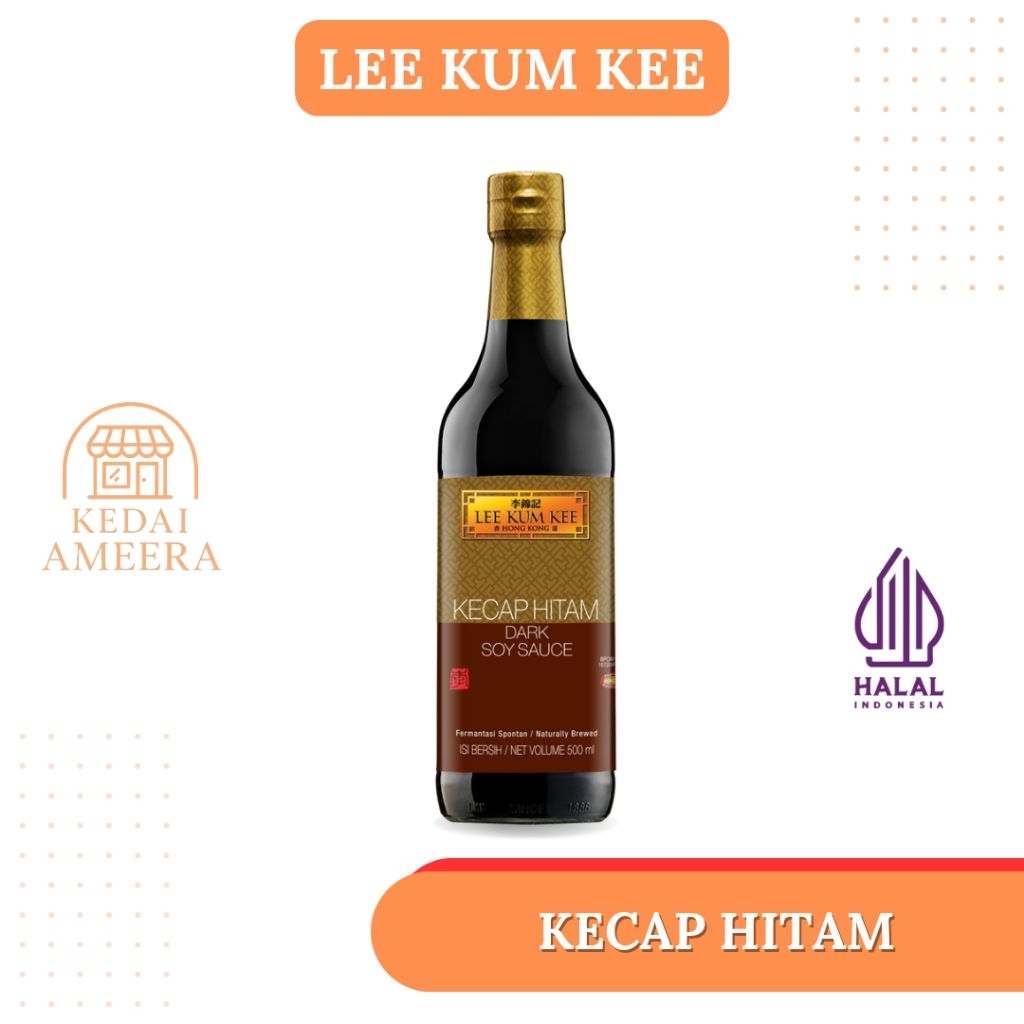 Lee Kum Kee Dark Soy Sauce – Kecap Asin Hitam Premium 500ml | HALAL
