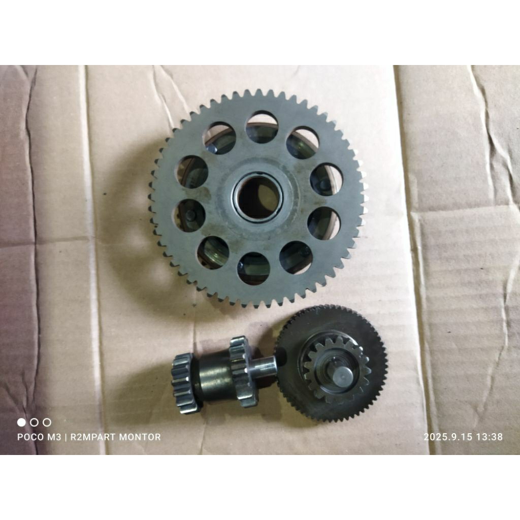 Oneway one way set gigi penghantar tiger megapro original part lepasan motor tirev primus