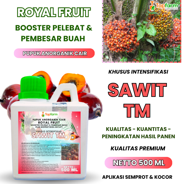 Pupuk Buah Booster Khusus Tanaman Sawit/ Pupuk Pelebat Pembesar Buah Sawit/ Pupuk Pelebat Buah Sawit