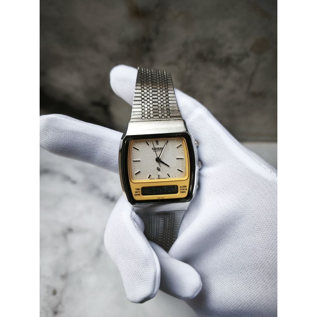 Citizen ana-digi alarm chronograph 4-098668TA vintage