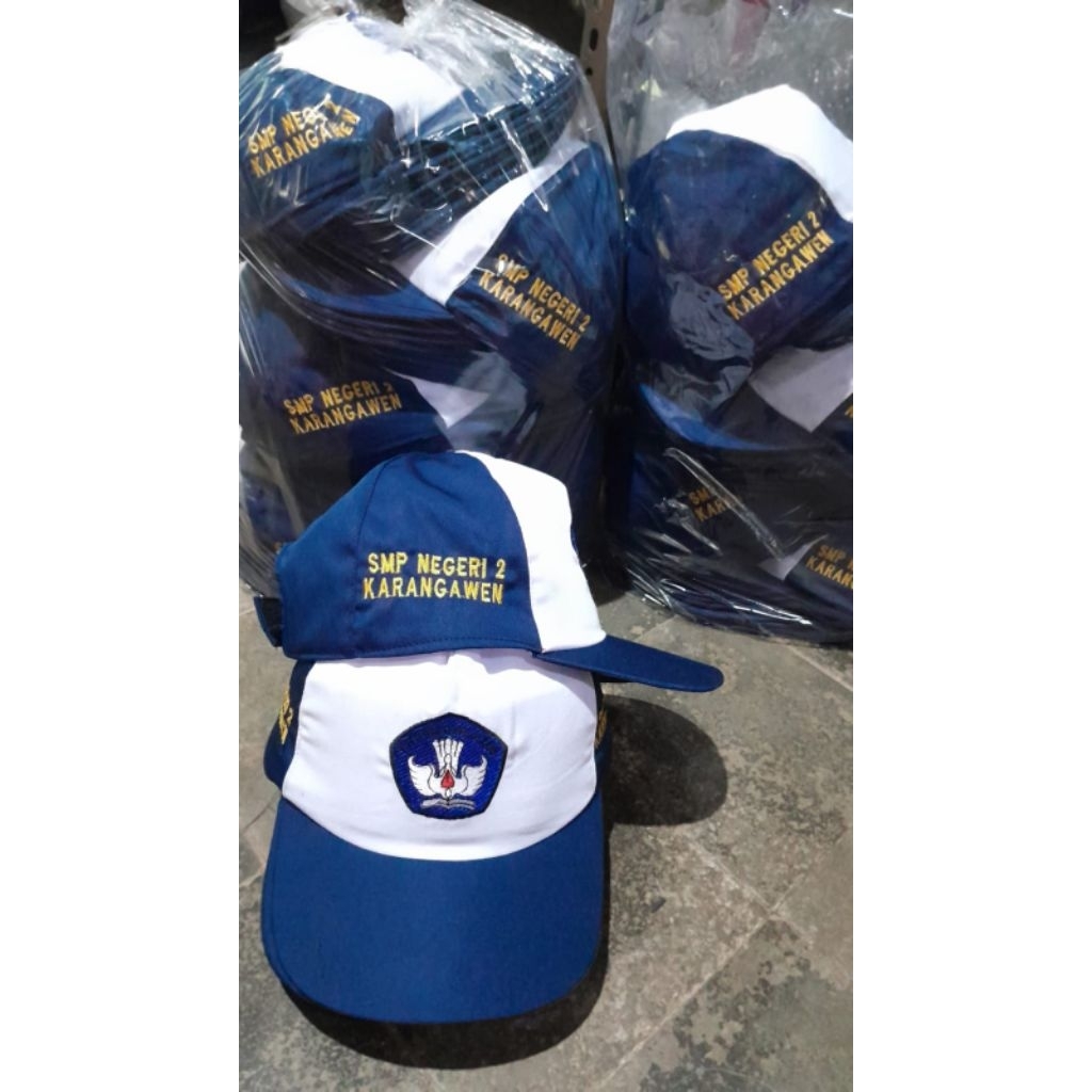 Topi Bordir Topi SD topi SMP Topi SMA SMK