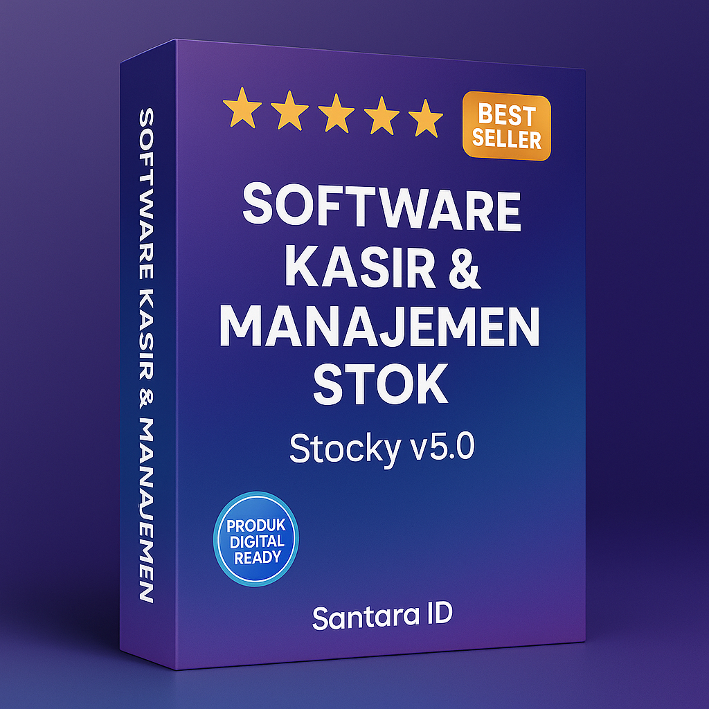 Software kasir toko & manajemen stok berbasis web – Stocky v5.0 POS + HRM