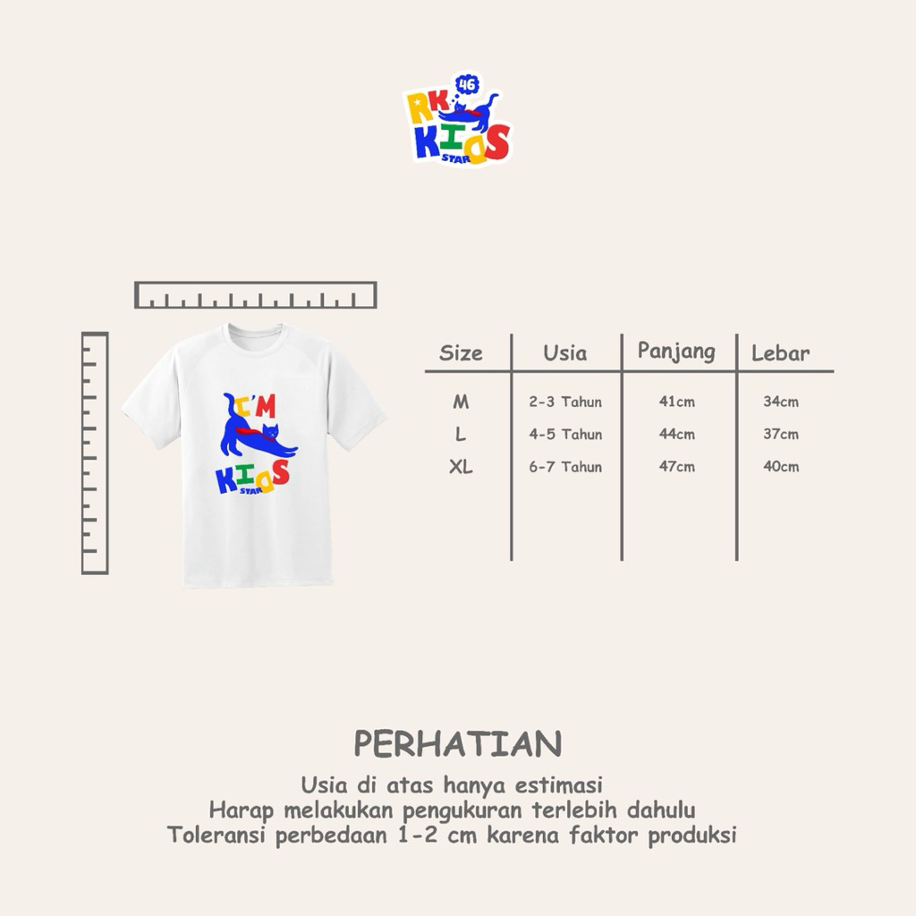 kaos anak custom combed24s