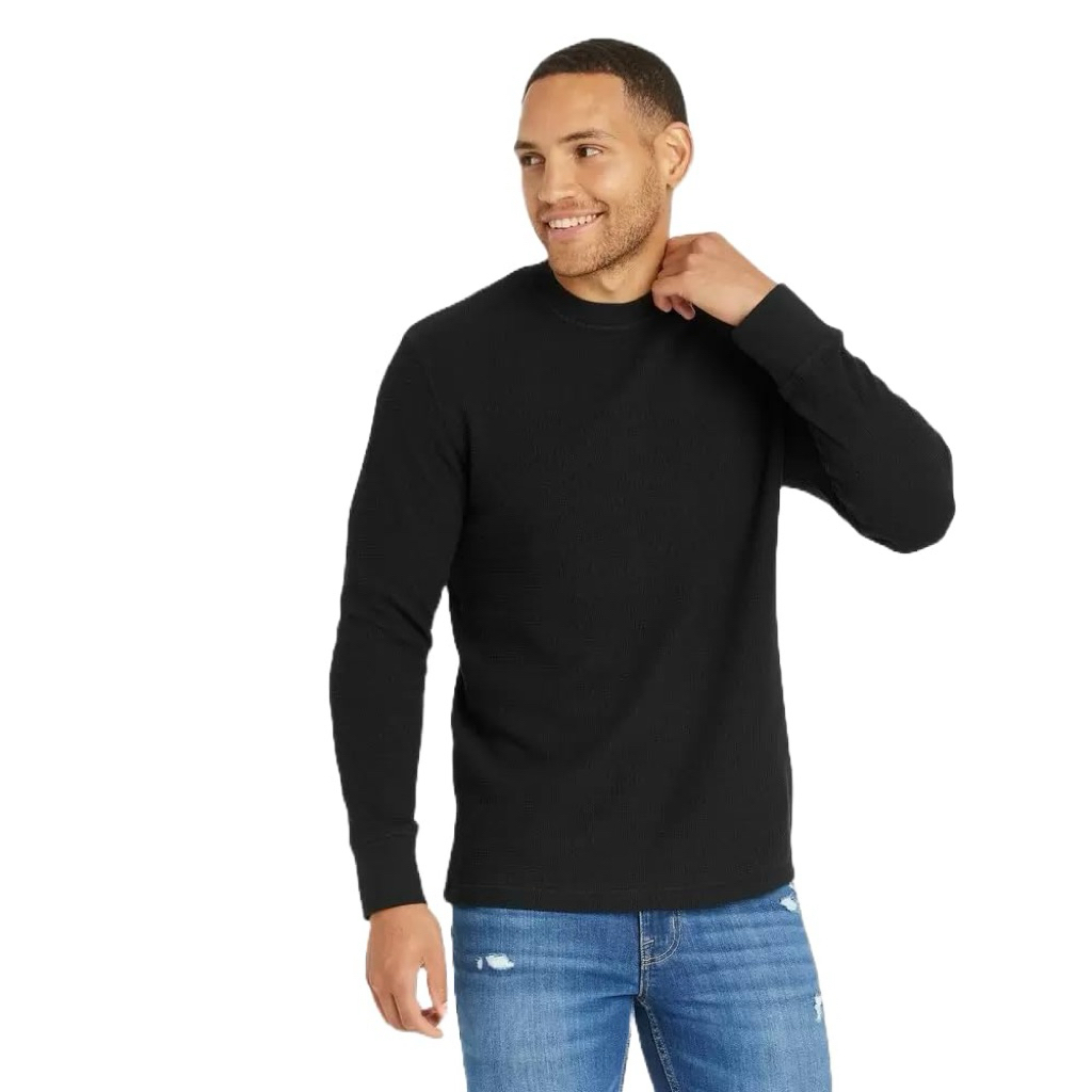 GF Long Sleeve Crewneck Textured T-shirt