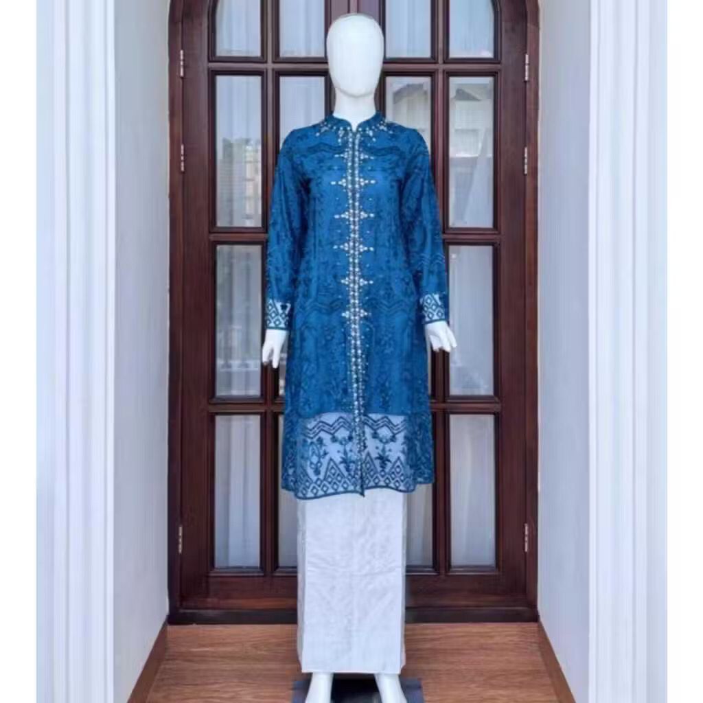 Set Kebaya Modern Tulle- Kebaya Tulle Busui- Kebaya Tunik Tulle Busui- Kebaya Terbaru