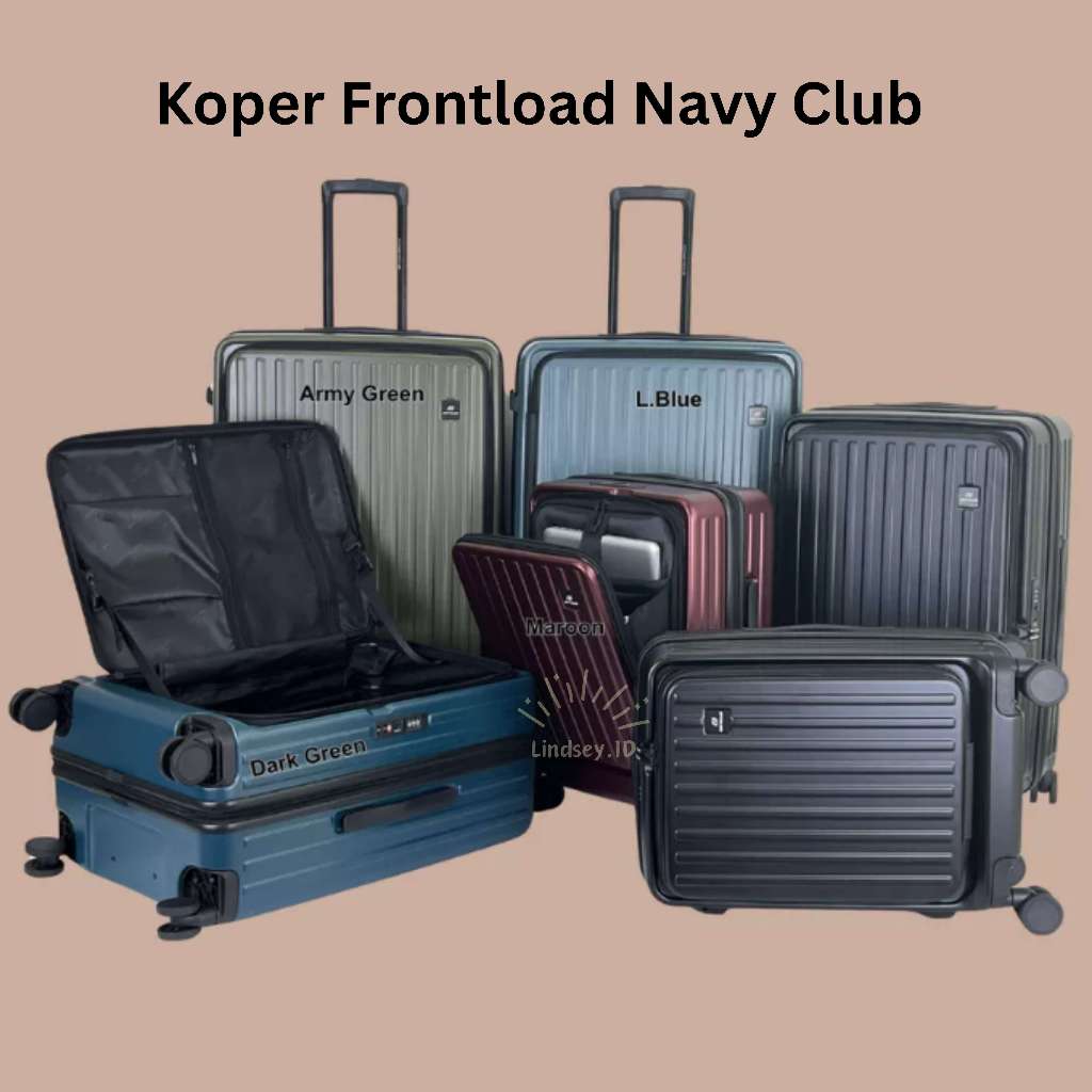 Navy Club Koper TSA Lock 20&25 Inch 100% ORIGINAL || Koper Hardcase TSA 360° Roda Ganda