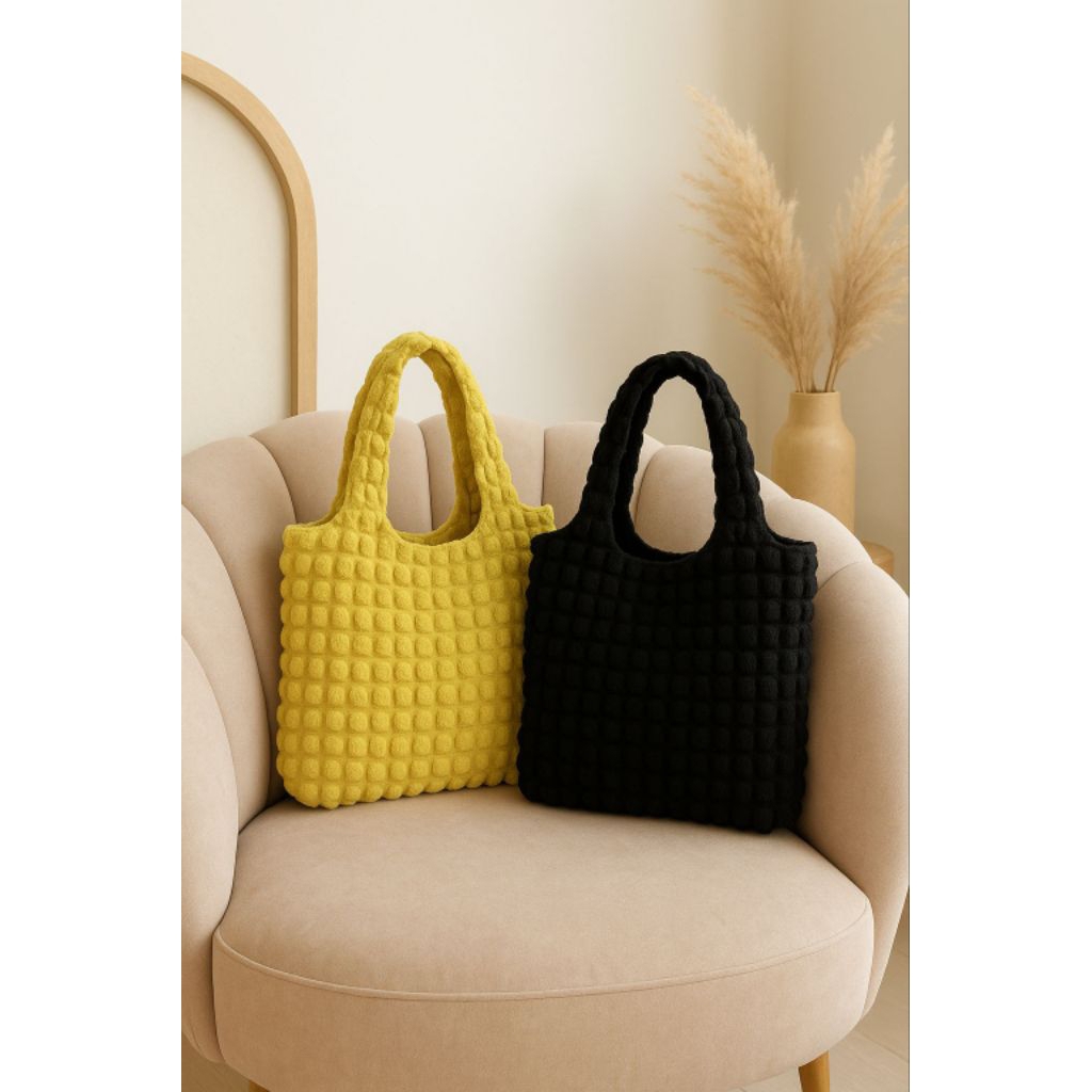 PoshMart - Puffy Cloud Bag Korea | Tas Tenteng Wanita | Tas jinjing Korea | Tas Bahu Korea |Tas Impo